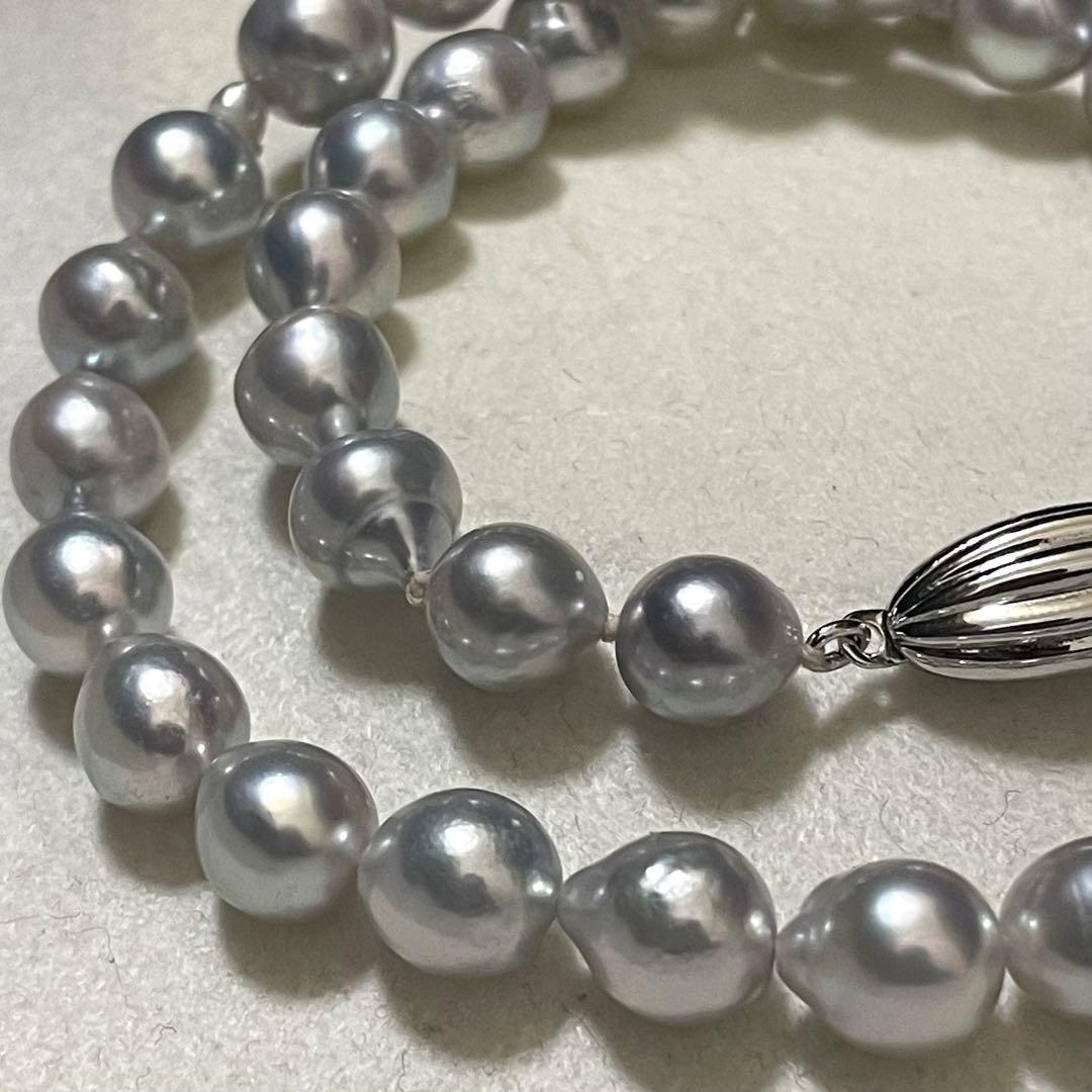 なえ 【テリ強✨大珠】 あこや本真珠 ネックレス パール バロック ブ