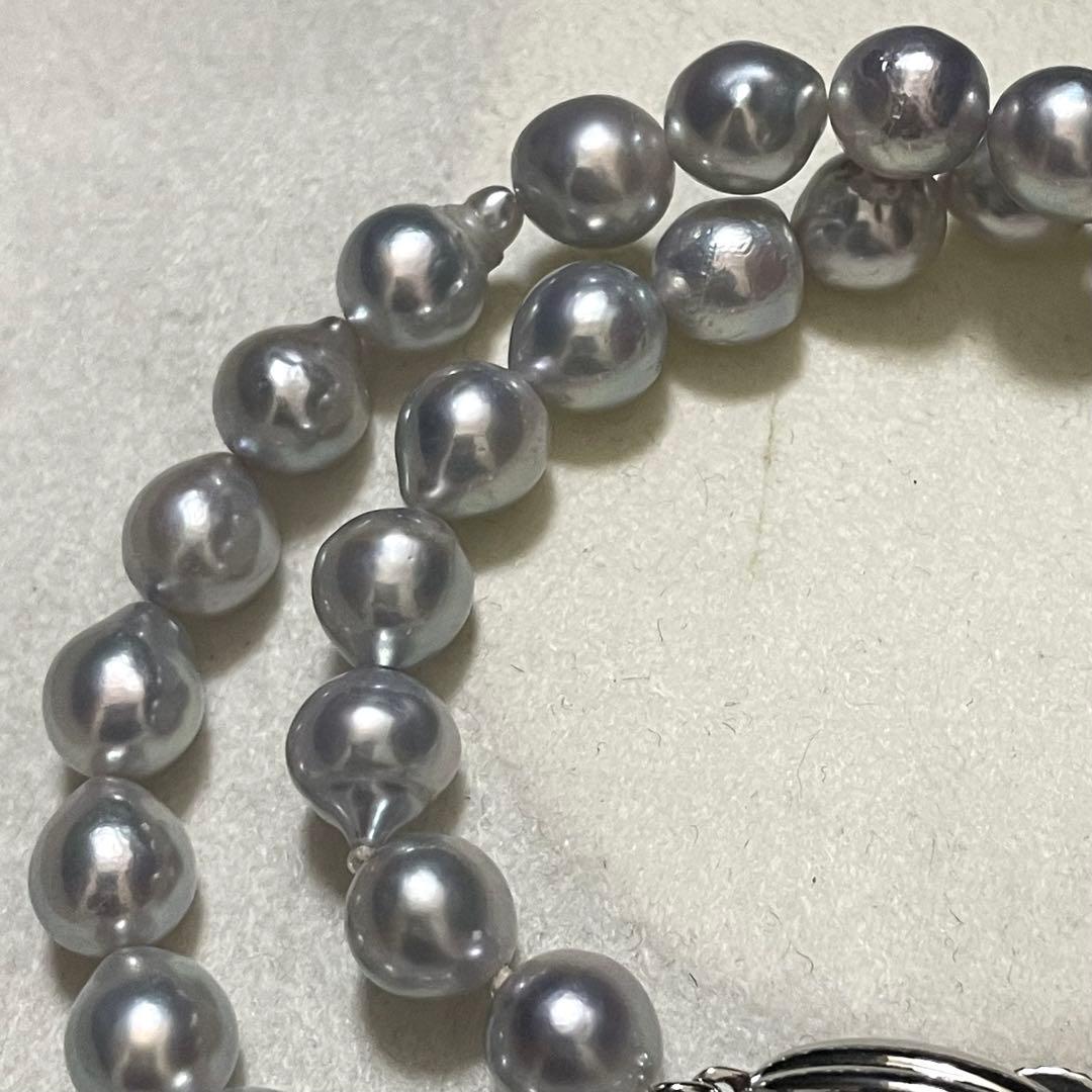 なえ 【テリ強✨大珠】 あこや本真珠 ネックレス パール バロック ブ