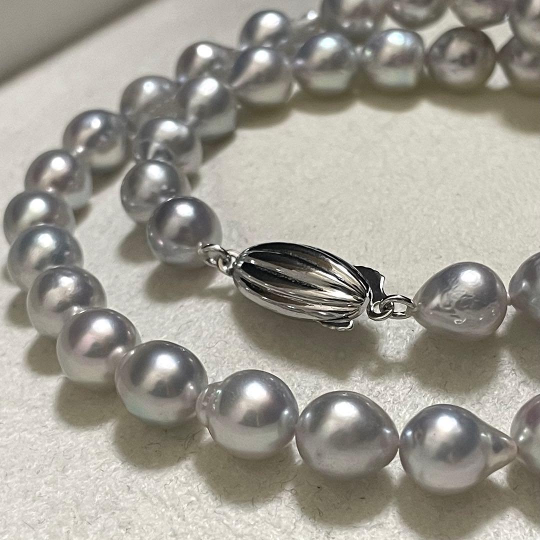なえ 【テリ強✨大珠】 あこや本真珠 ネックレス パール バロック ブ