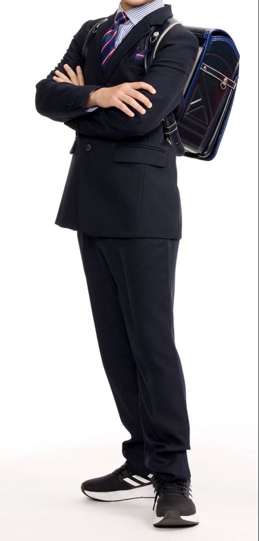 【使用回数３回】ショパン　男の子　160センチ　スーツセット　ネイビー　卒業式