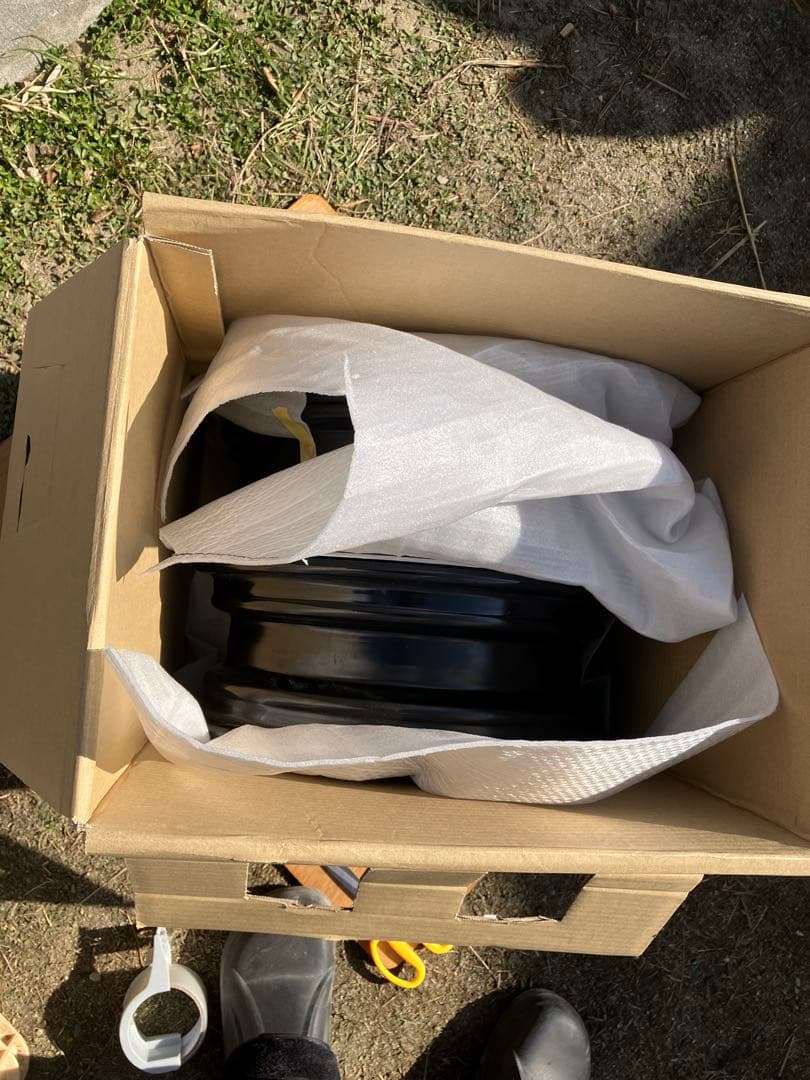 NBOX JOYターボ　ホイール４本セット　センターキャップリムリング