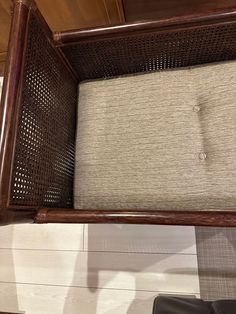 X*様 ※x　　　ミッドセンチュリー　カザマ　ラタン　リゾートソファチェア