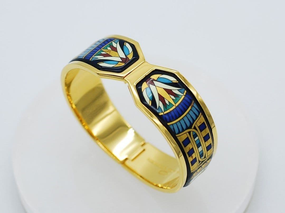 ヴィンテージMICHAELA FREY ミカエラフレイバングル七宝 ブレスレット