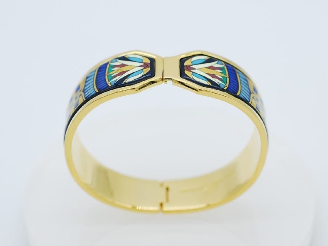 ヴィンテージMICHAELA FREY ミカエラフレイバングル七宝 ブレスレット