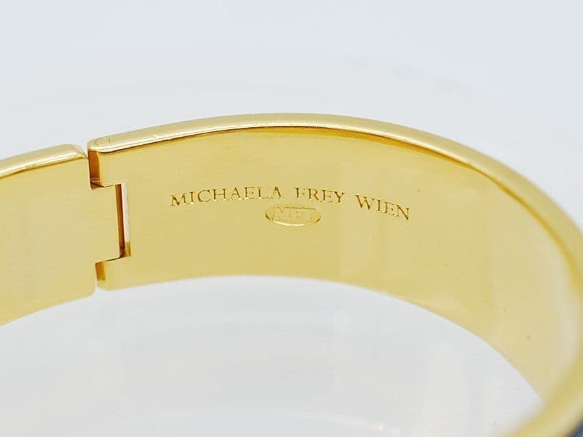 ヴィンテージMICHAELA FREY ミカエラフレイバングル七宝 ブレスレット