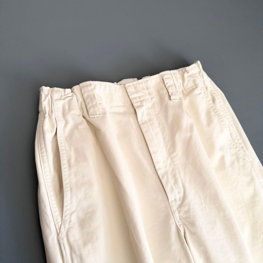 極美品　ドゥロワー　DRAWER　CAPSULE コットンツイル　タチキリパンツ