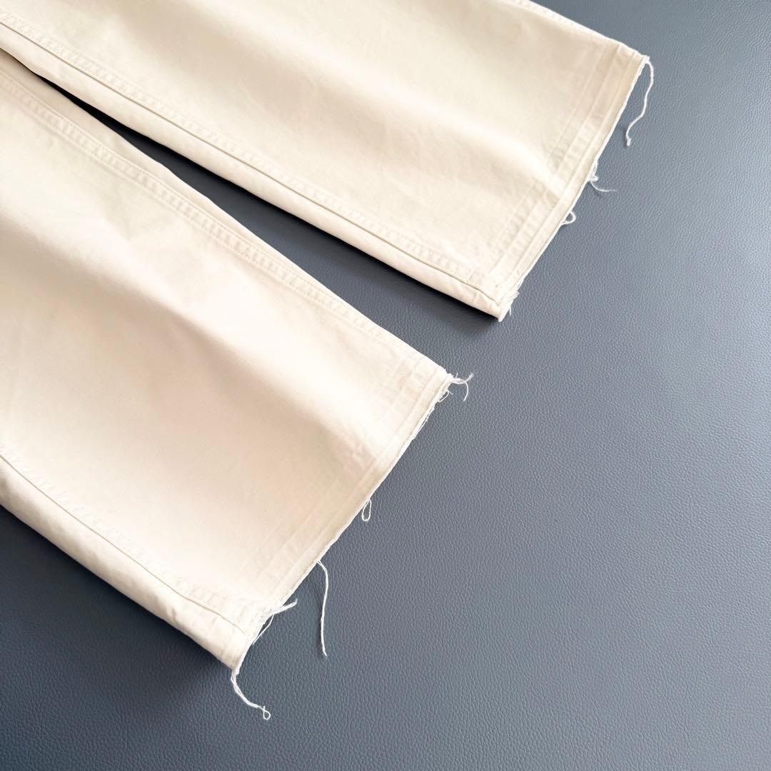 極美品　ドゥロワー　DRAWER　CAPSULE コットンツイル　タチキリパンツ