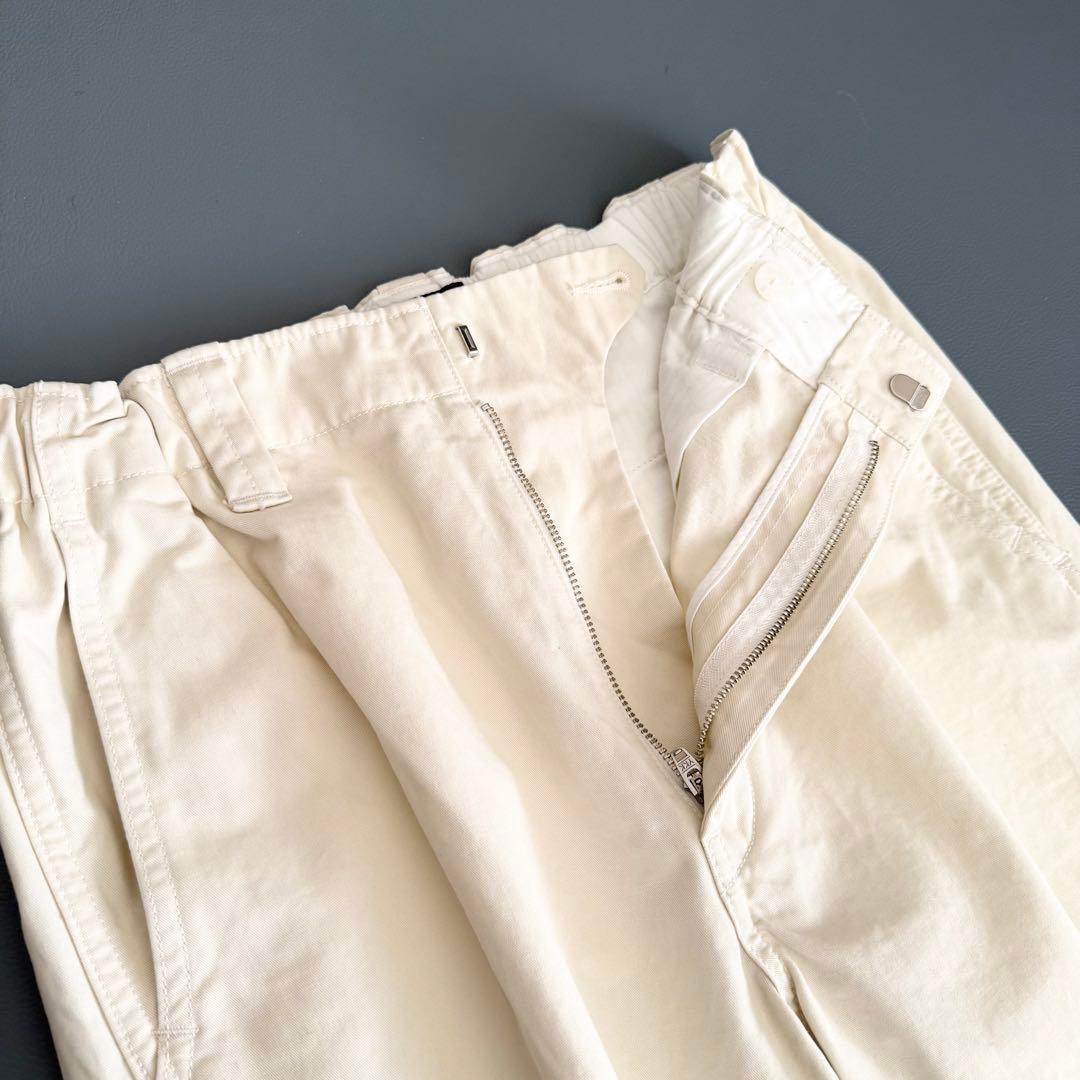 極美品　ドゥロワー　DRAWER　CAPSULE コットンツイル　タチキリパンツ