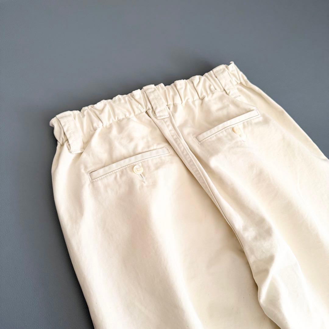 極美品　ドゥロワー　DRAWER　CAPSULE コットンツイル　タチキリパンツ