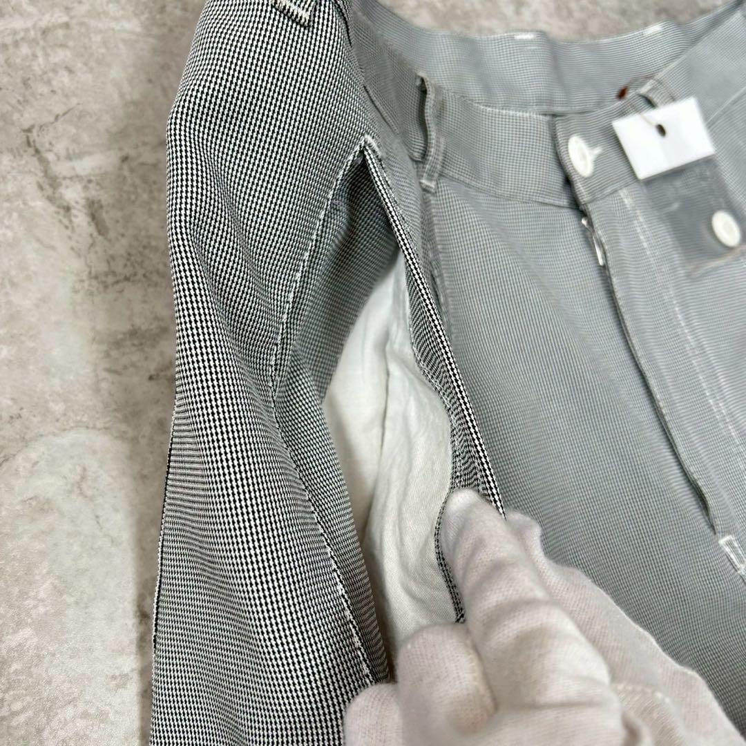 ブラック コムデギャルソン サルエルパンツ チェック 千鳥孔子