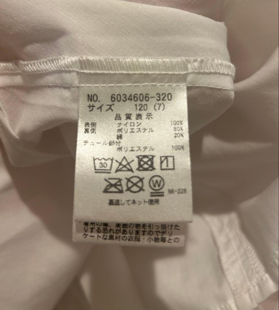 ★美品　メゾピアノ 花柄刺繍ワンピース 120cm＆ニットボレロ　Mドレスセット