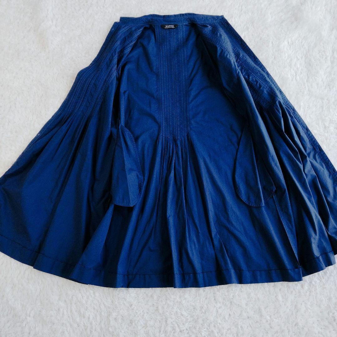 ヤッコマリカルド　シャツワンピース　ピンタック　ロング丈　半袖