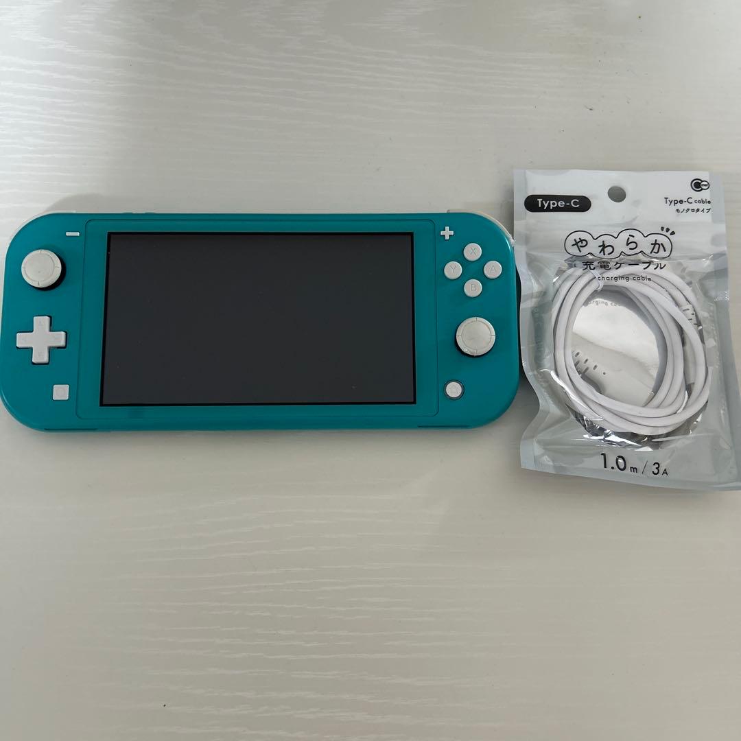 Nintendo Switch Lite ターコイズ（充電ケーブル付）