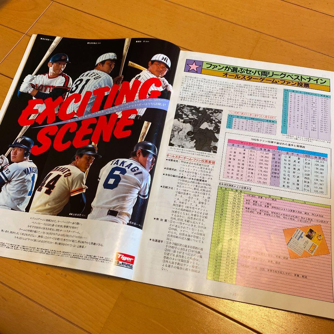 1982プロ野球オールスターゲーム@オフィシャルプログラム