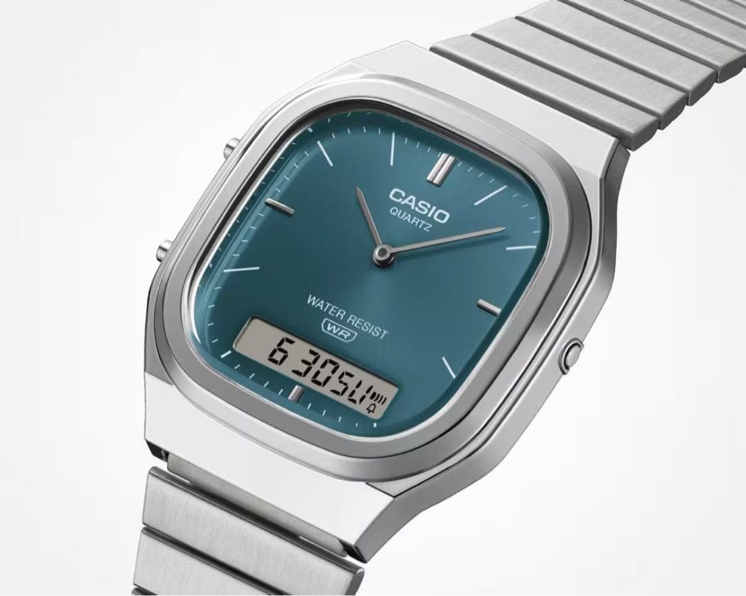 新品未開封】カシオ AQ-240E-3AJF 希少ブルーグリーン 国内正規品