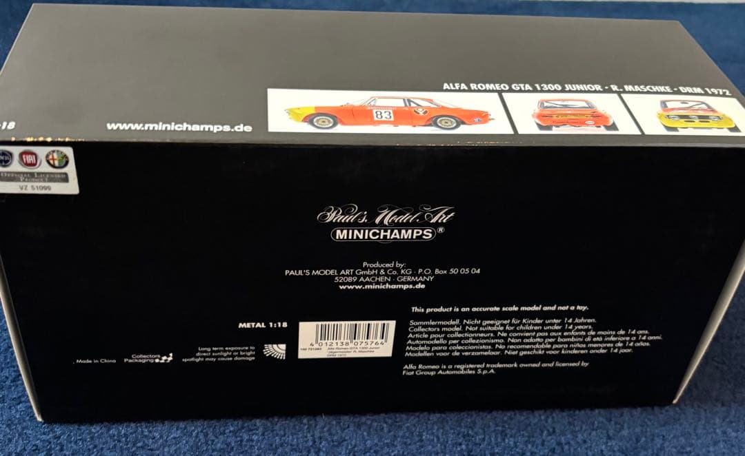 PMA製 ALFA ROMEO GTA 1300 JUNIOR 1/18