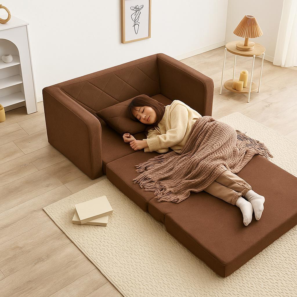 【新品】肘リクライニング　ソファベッド　幅110cm アウトレット