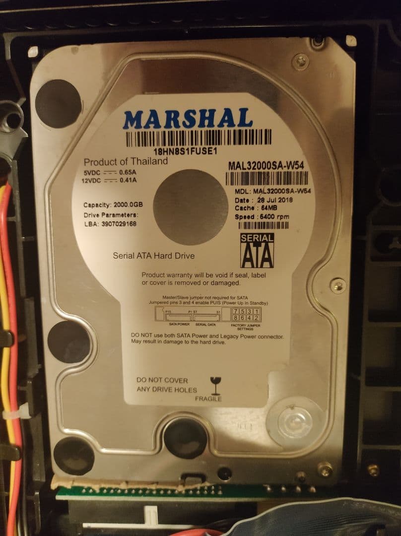 初代XBOX evox 〜トムソン HDD2TB - Cerbios