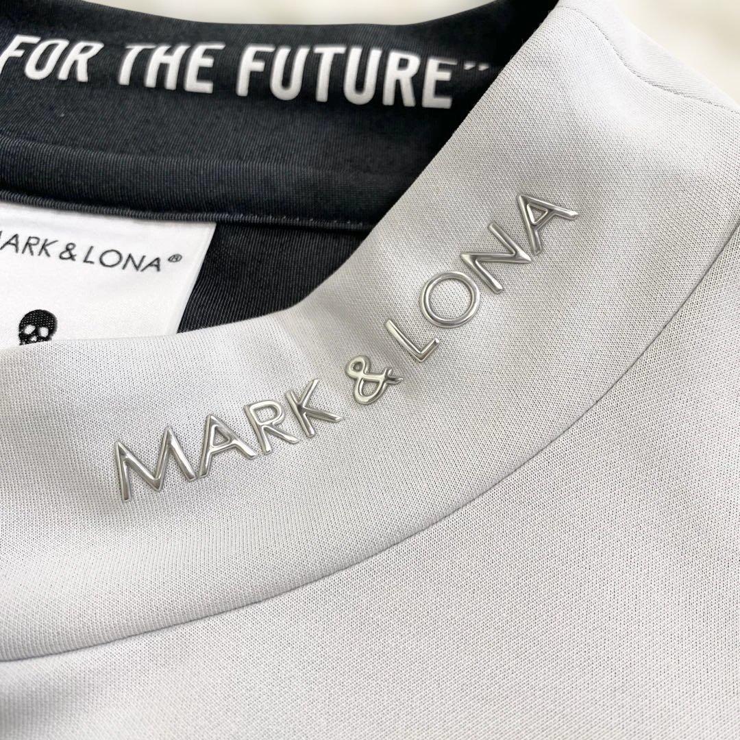 MARK&LONA モックネック　半袖 Tシャツ スカル　ゴルフ　L 伸縮性