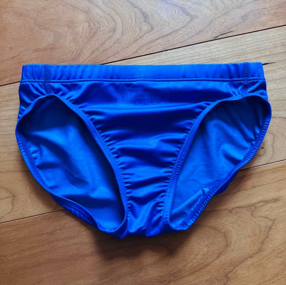 【美品】arena シン・レボリューション　NUX　ブルー　超光沢　競パン M