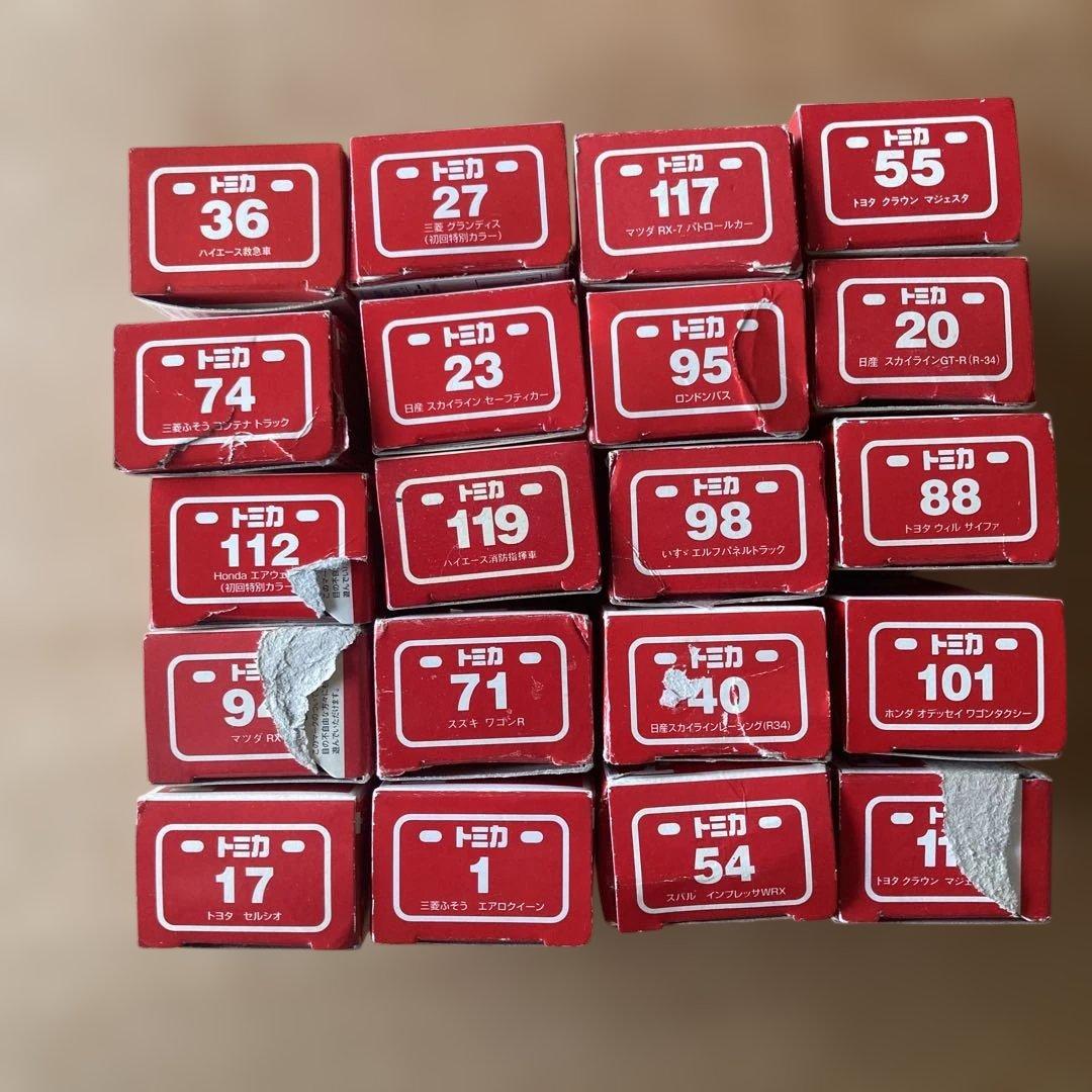 トミカ20台セット外箱破損有りバラ売り不可