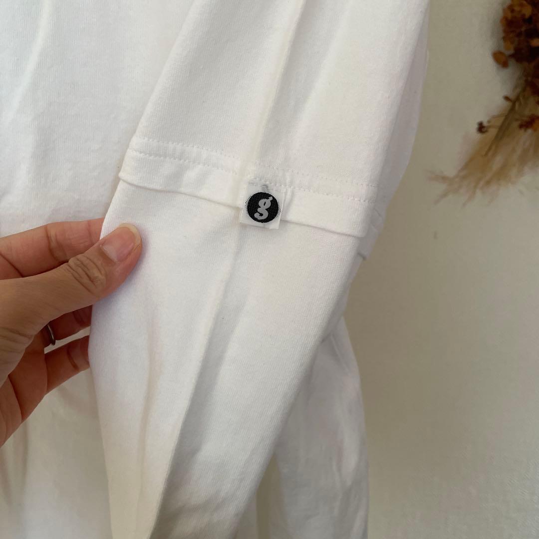 GOOD ENOUGH 初期　ホワイト×ホワイト　重ね着風　長袖Tシャツ