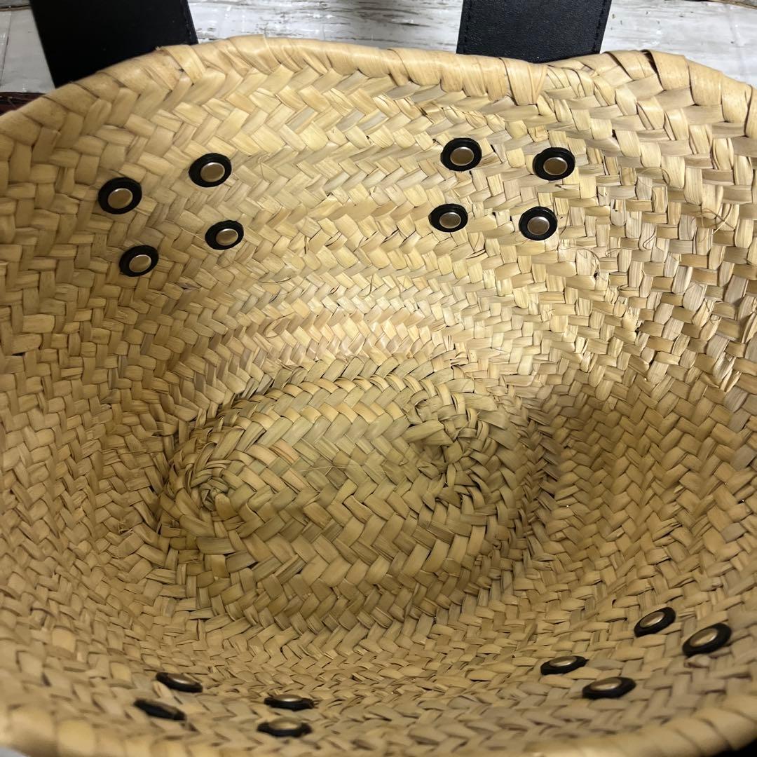 まま　新品　ランバンオンブルー　 かごバッグ 巾着型　定価26400円