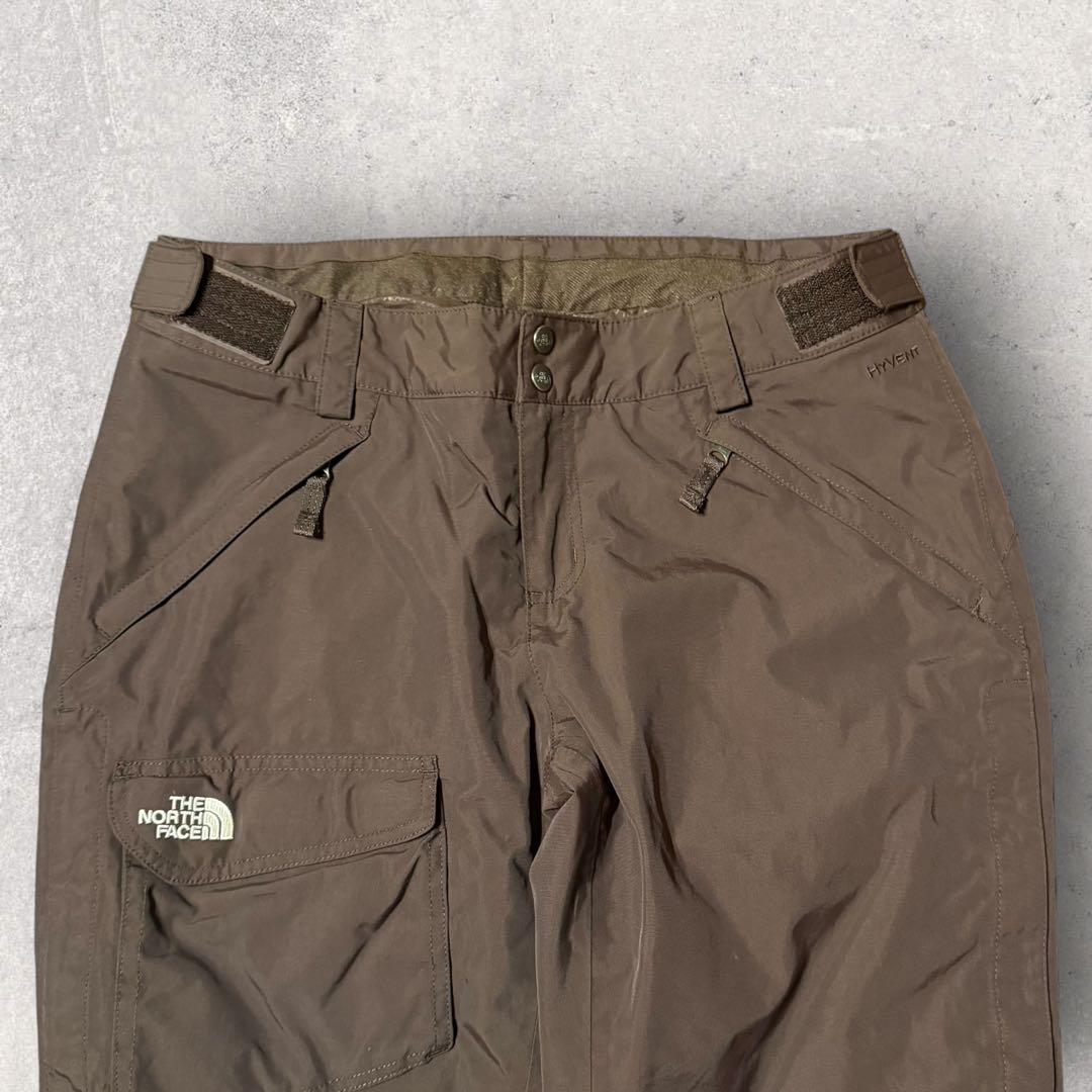 【ザ・ノースフェイス】スキー　スノーボード　パンツ　ハイベント　茶色　L 中綿k