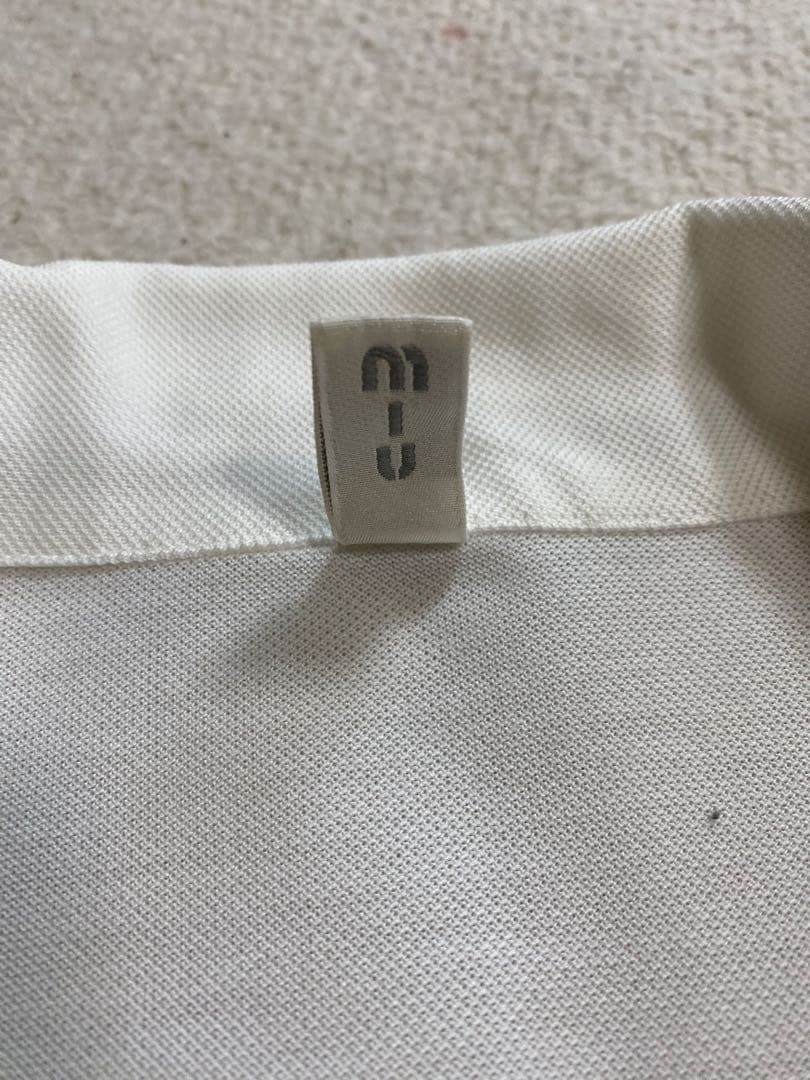 miumiu ポロシャツ メンズ ホワイト ポロシャツ ポケット付き