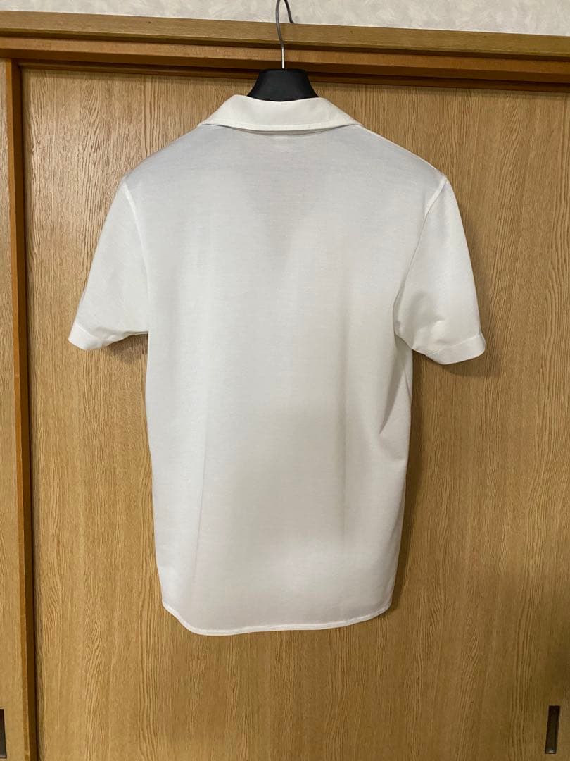 miumiu ポロシャツ メンズ ホワイト ポロシャツ ポケット付き