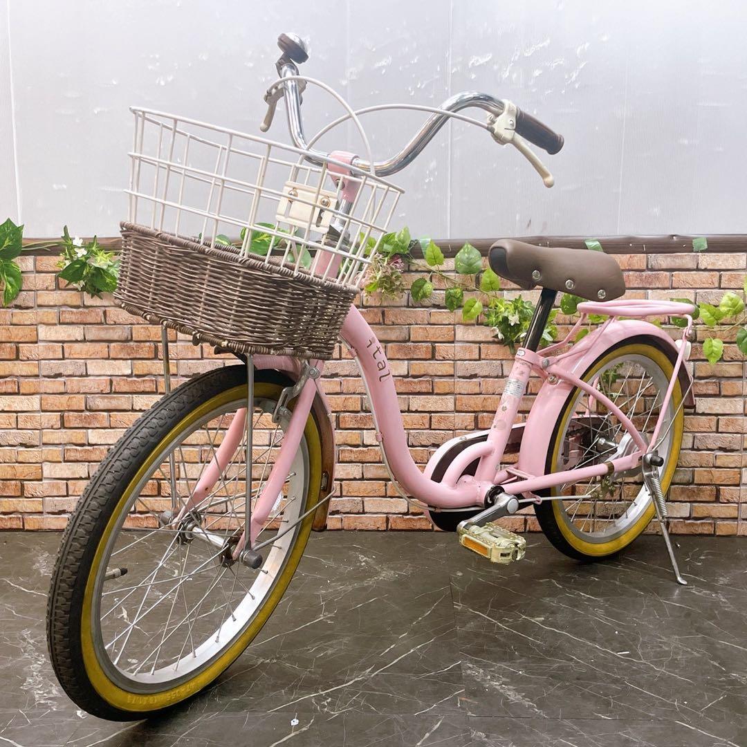 【77】子供用自転車 子供車 itaz ピンク 18インチ