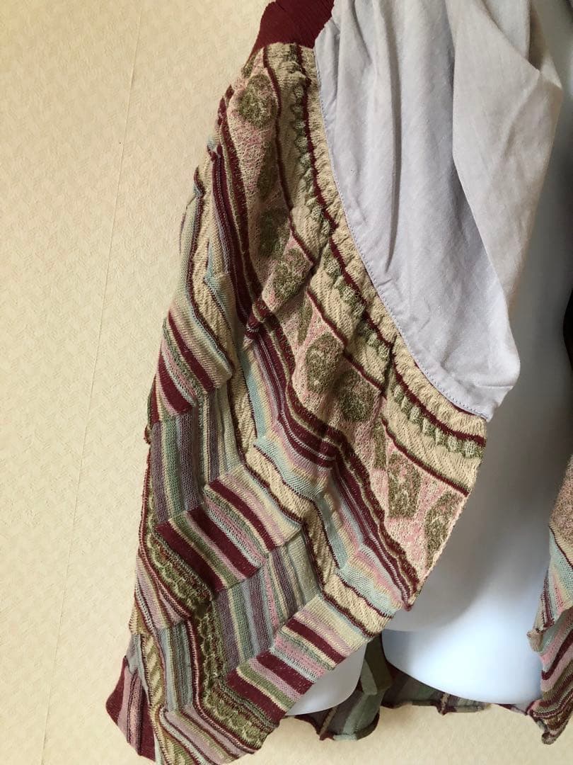 新品☆佐藤繊維☆エムアンドキョウコ☆ニット☆ベスト☆ジレ☆変形