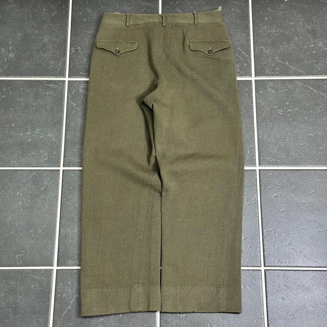 40s USMC【ウールギャバンジン　wool trousers レア】
