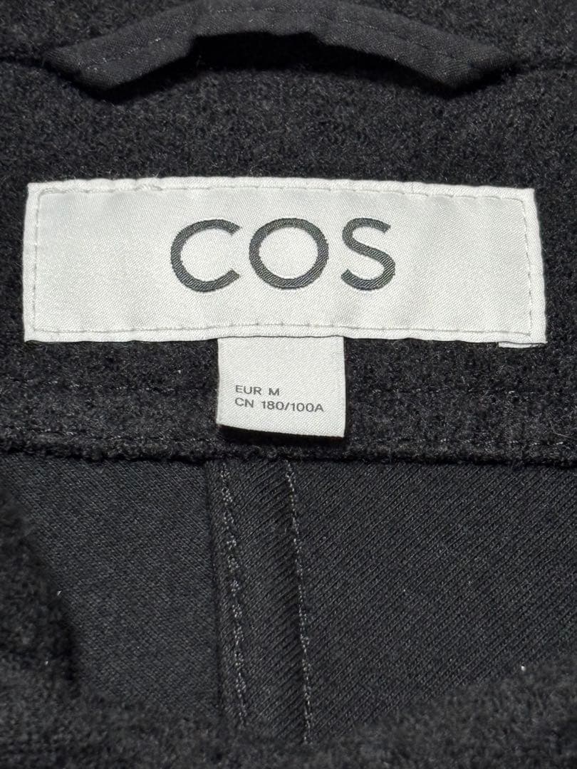 COS ウールボンバージャケット ランチジャケット ノーカラー