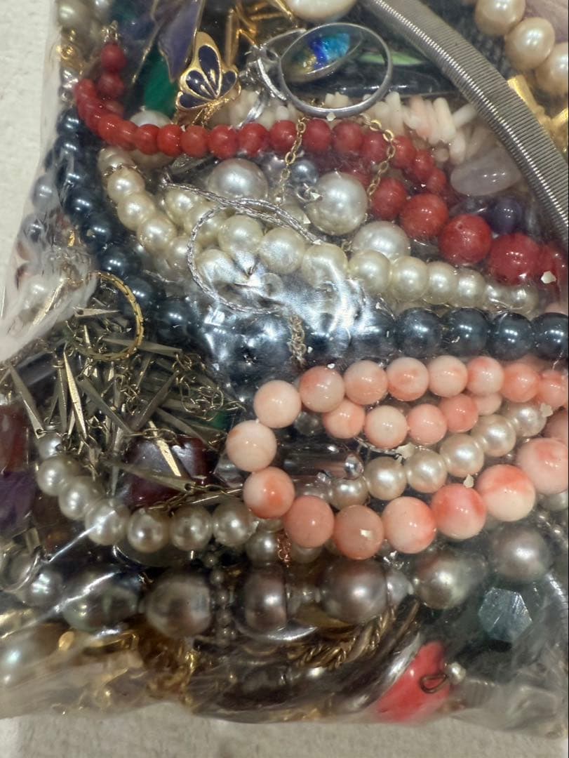 イミテーションアクセサリー 真珠系多め まとめ売り 約2.5kg