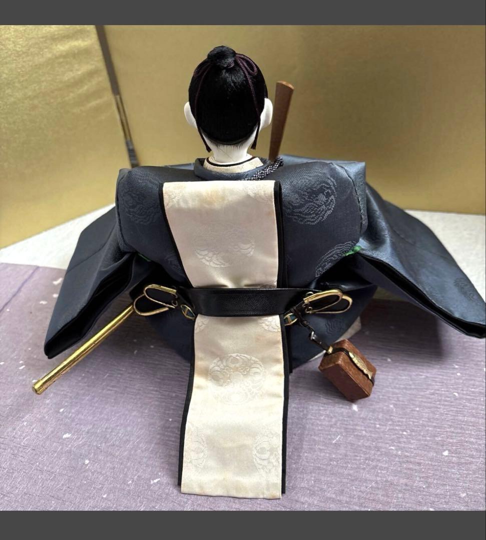 ひな人形　親王飾りのみ　　ブルーが上品なおひなさま