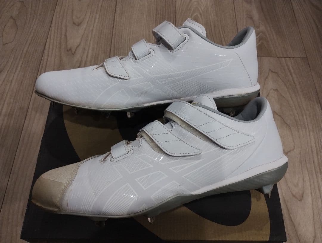 ASICSアシックス P革付スパイク27.0cm ホワイト