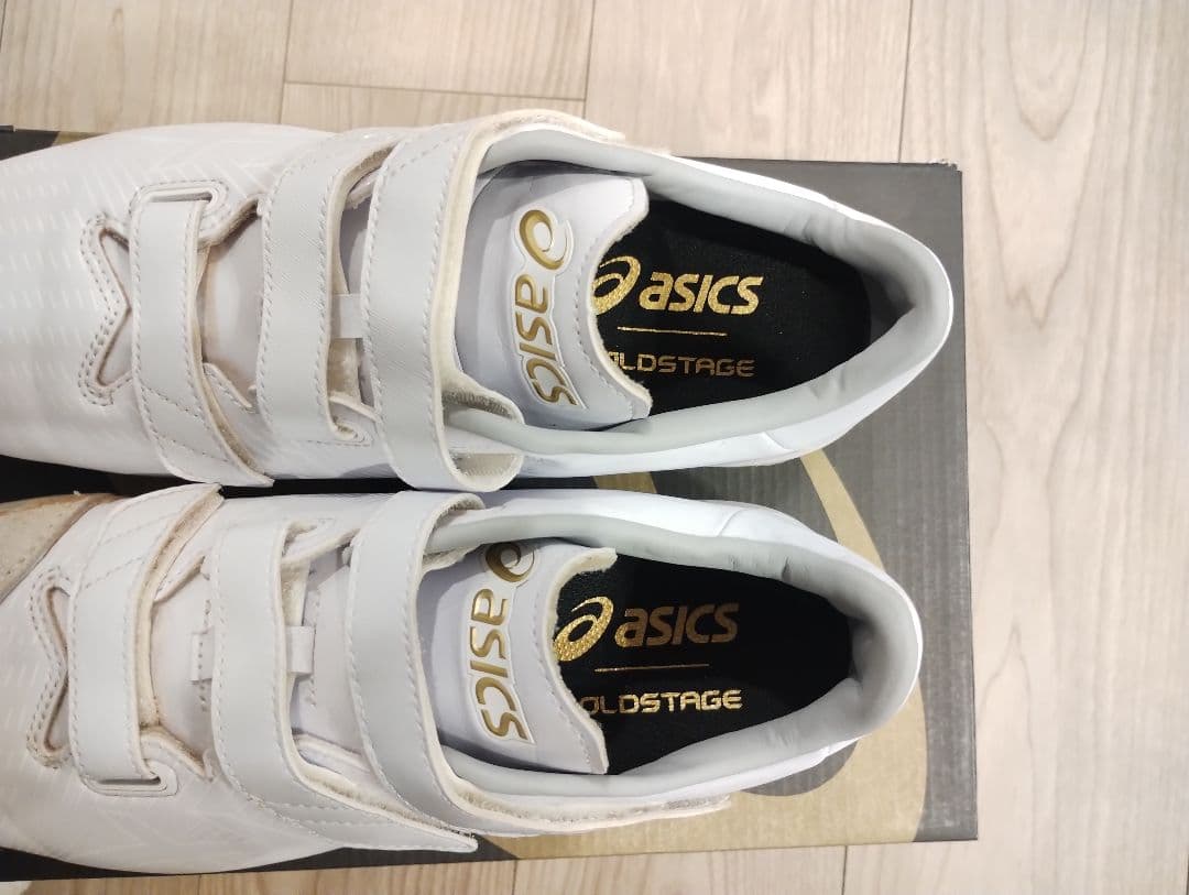 ASICSアシックス P革付スパイク27.0cm ホワイト