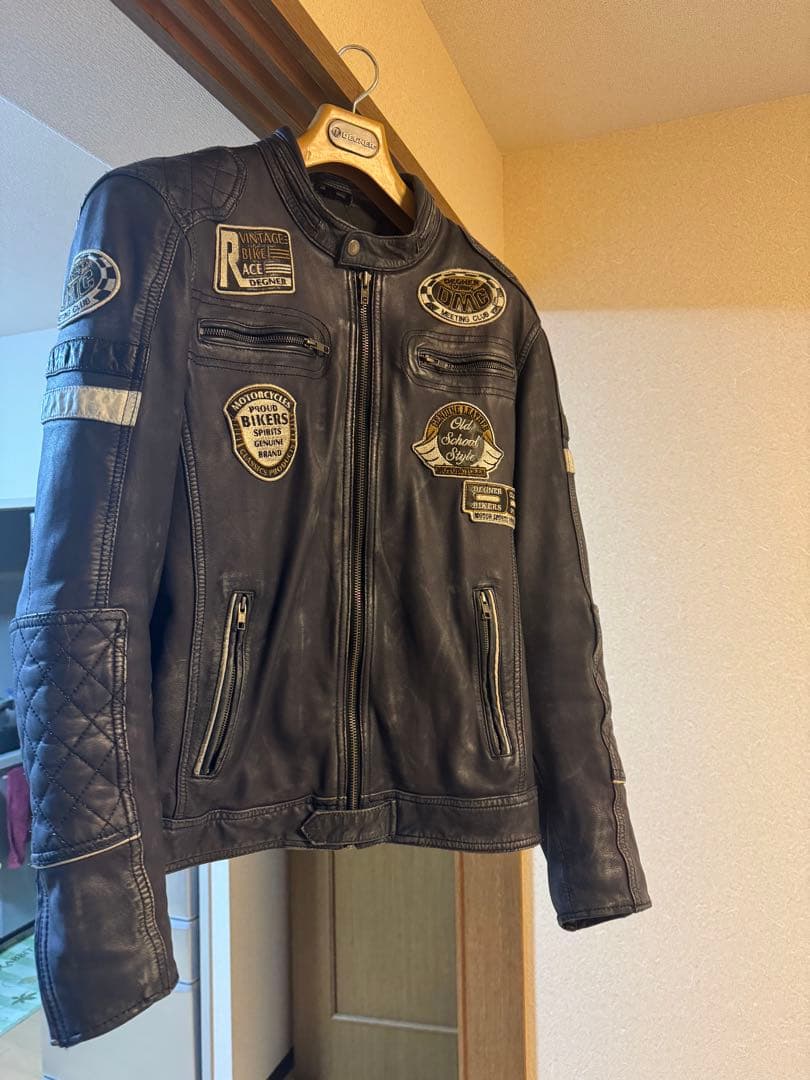 ヲ*シ様 バイクジャケット ブラック ネイビー