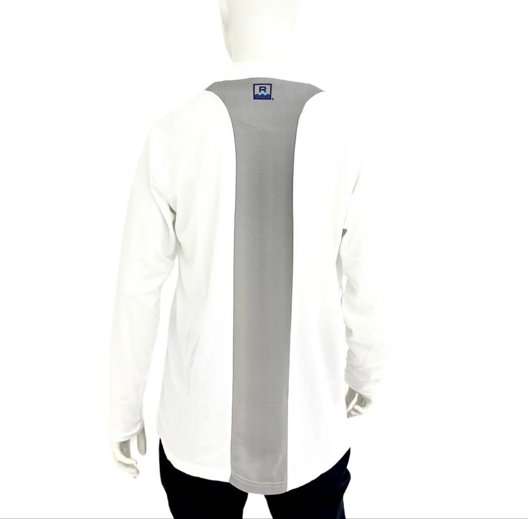 エリートグリップ　ROUGH WATERS 長袖モックネック　ホワイト　LL