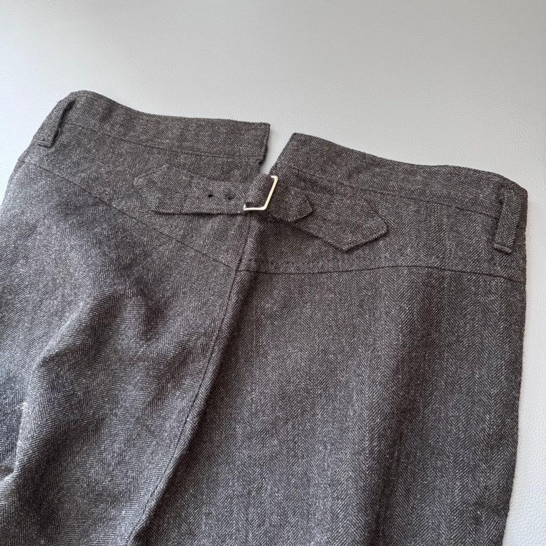 トリココムデギャルソン　ウール　ヘリンボーン　パンツ　ゆったり