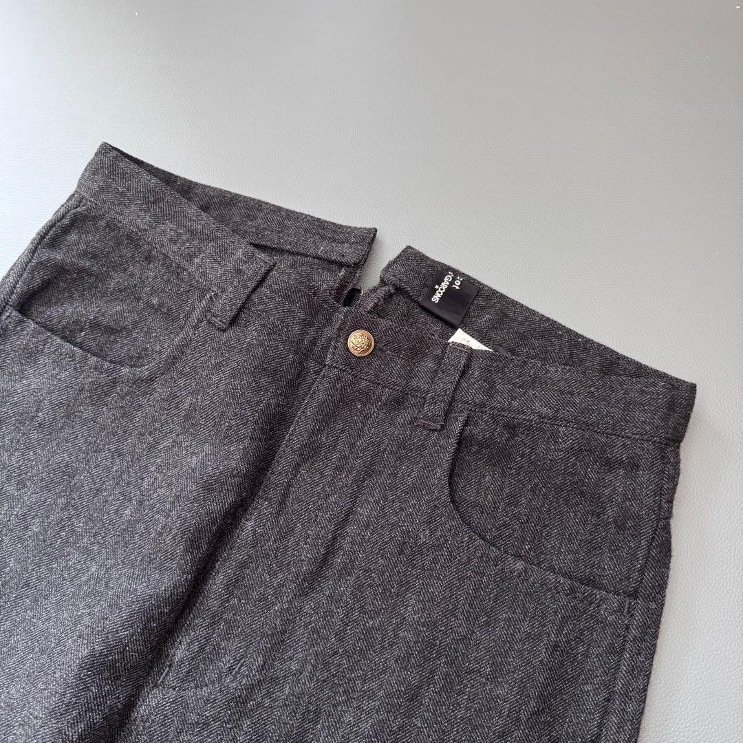 トリココムデギャルソン　ウール　ヘリンボーン　パンツ　ゆったり