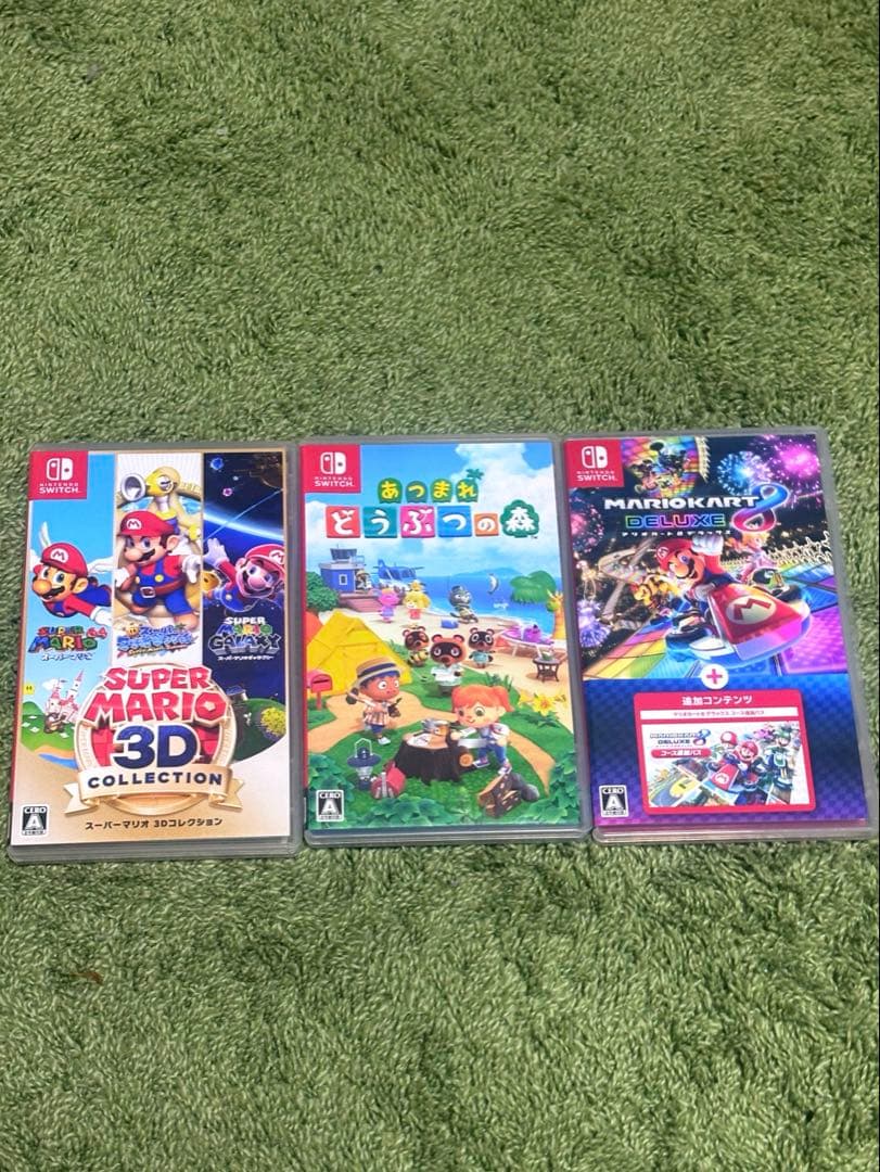 【美品】Switch ソフト あつ森 /3Dコレクション/マリカ全コース付き