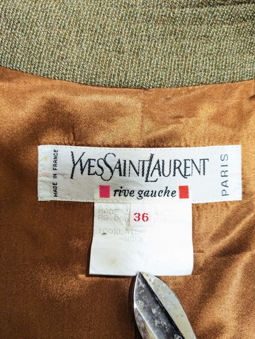 70s Saint Laurent Rive Gauche ウールコート