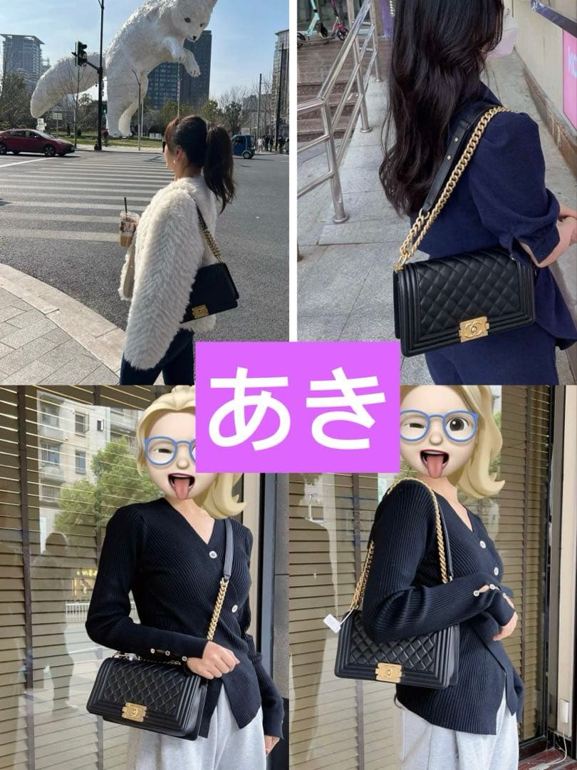 定価120万❣️シャネル ボーイキャビアスキン ショルダーバッグ ブラック