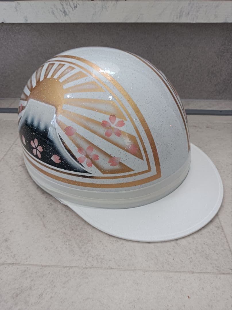 カスタムコルク半　白金富士日章　七色ラメ