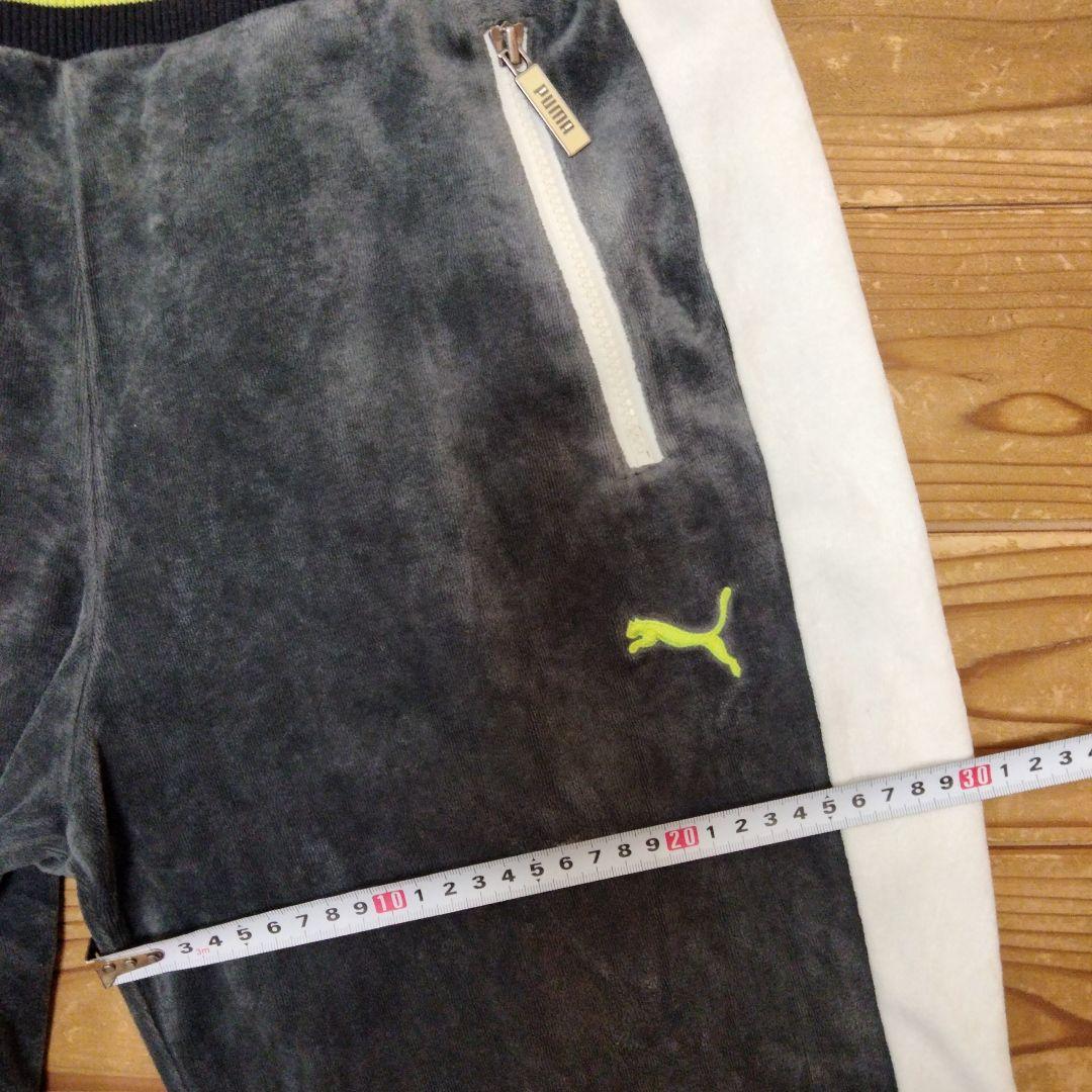 PUMA ベロア ジャージセットアップ Lサイズ グレー