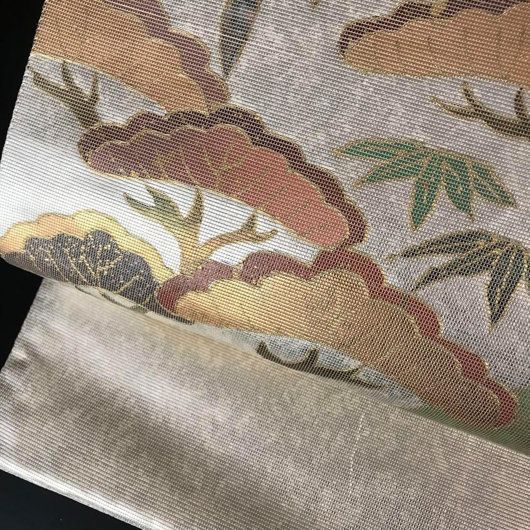 ZF-976 袋帯 螺鈿 鳳凰 正絹 太鼓柄 高級 逸品 希少