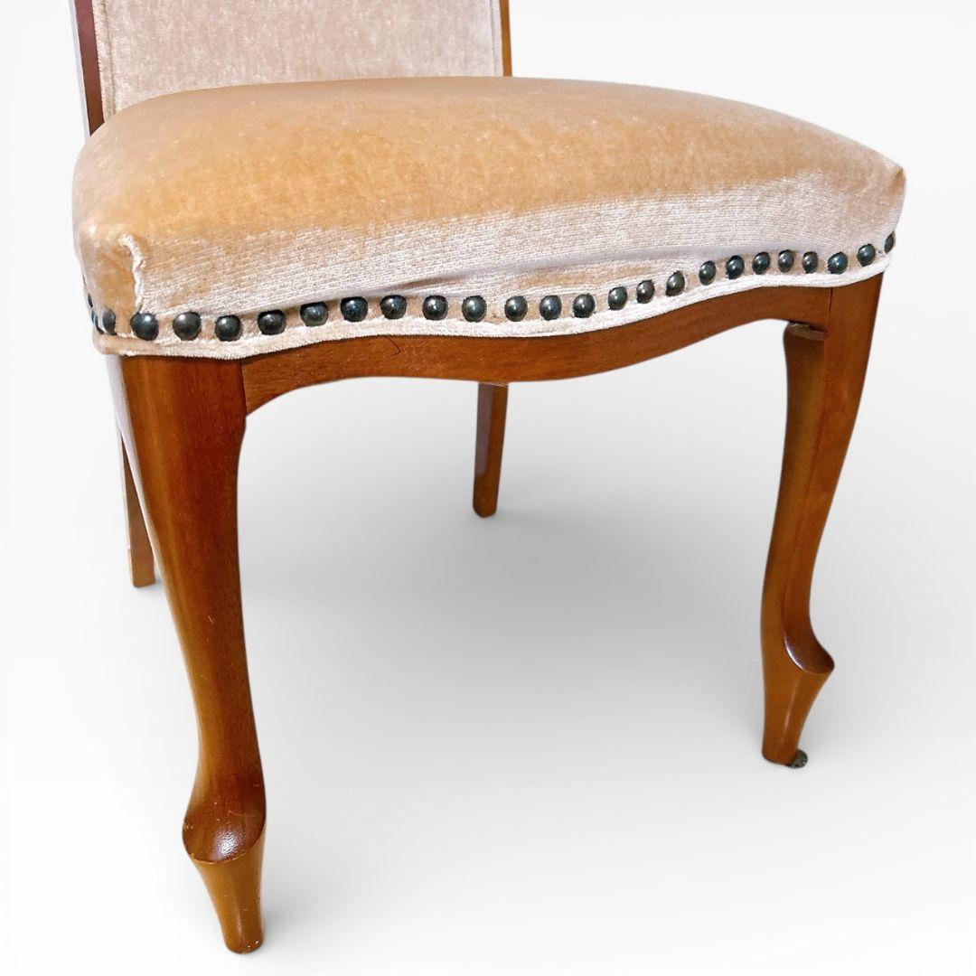 マルニ木工 ベルサイユチェア ダイニングチェア 猫足 鋲打ち アンティーク 希少