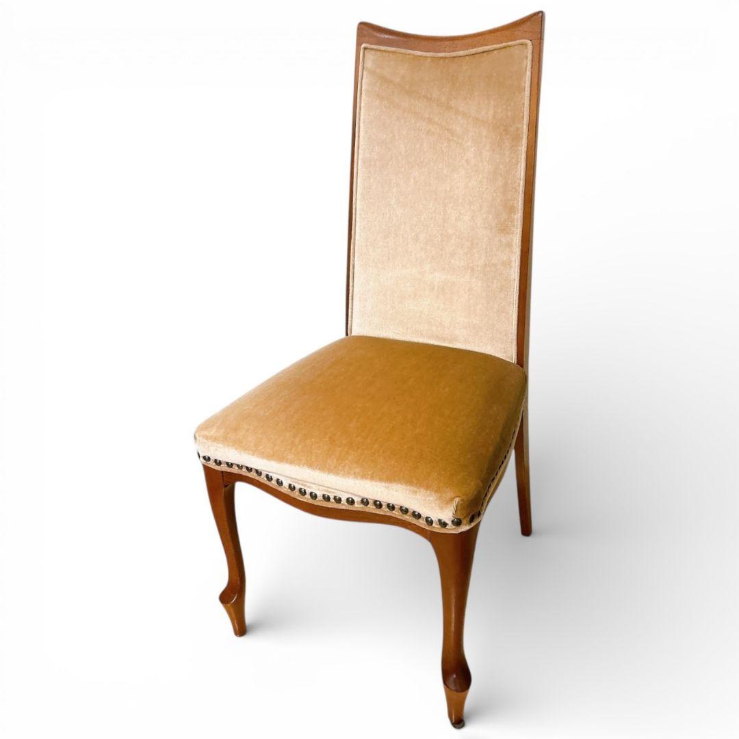 マルニ木工 ベルサイユチェア ダイニングチェア 猫足 鋲打ち アンティーク 希少